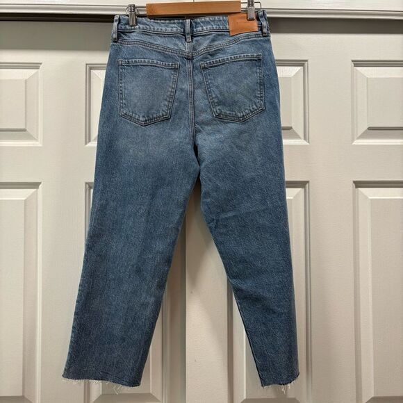 NWT Express Straight Ankle High Rise Jeans Size 8S (Short) - Picture 4 of 12